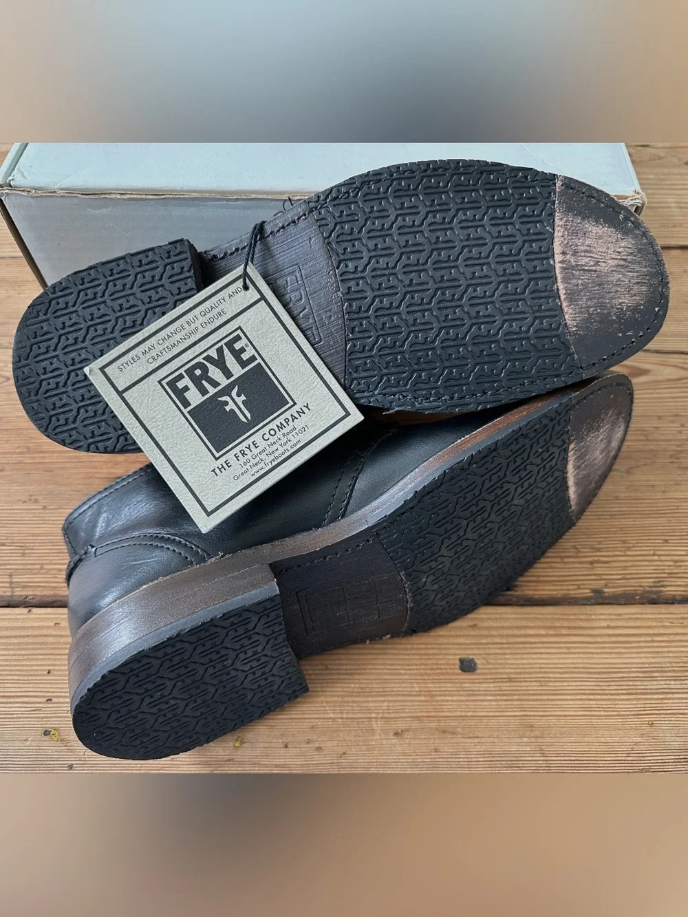 Frye Black Leather Chukka Boots
